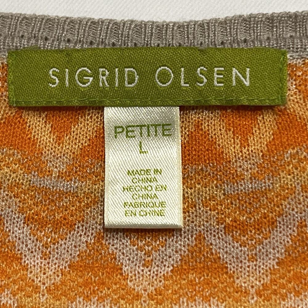 Sigrid Olsen Multi Color Silk Blend Zig Zag Knit … - image 5